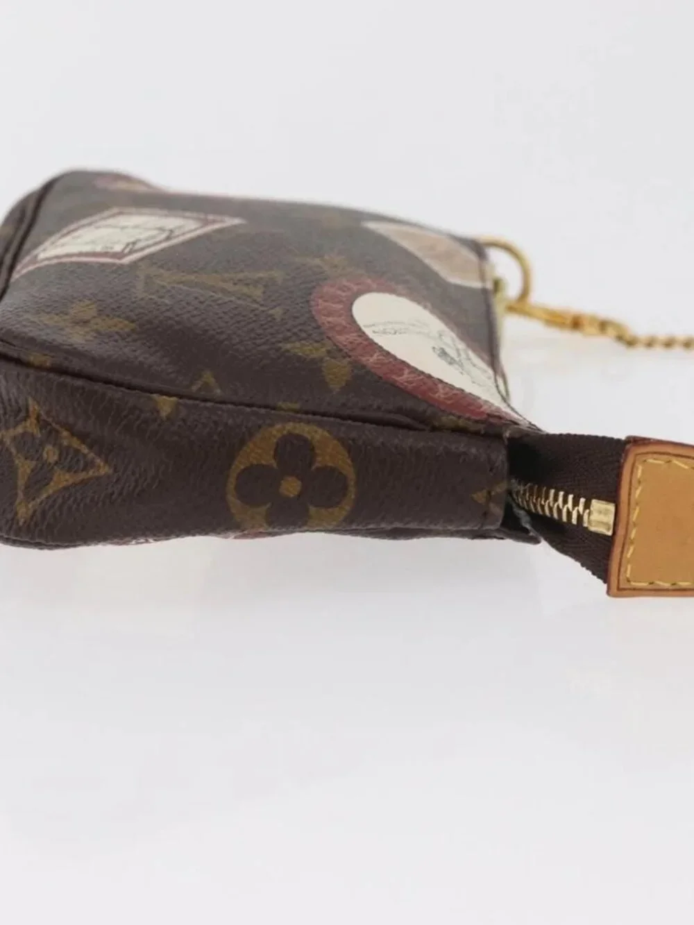 LOUIS VUITTON Monogram Patch Mini Pochette Accessoires Pouch M95804 Auth 181966V